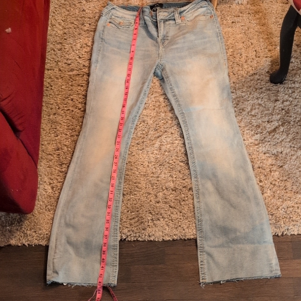 True Religion Blue Boot Cut Jeans with Flare